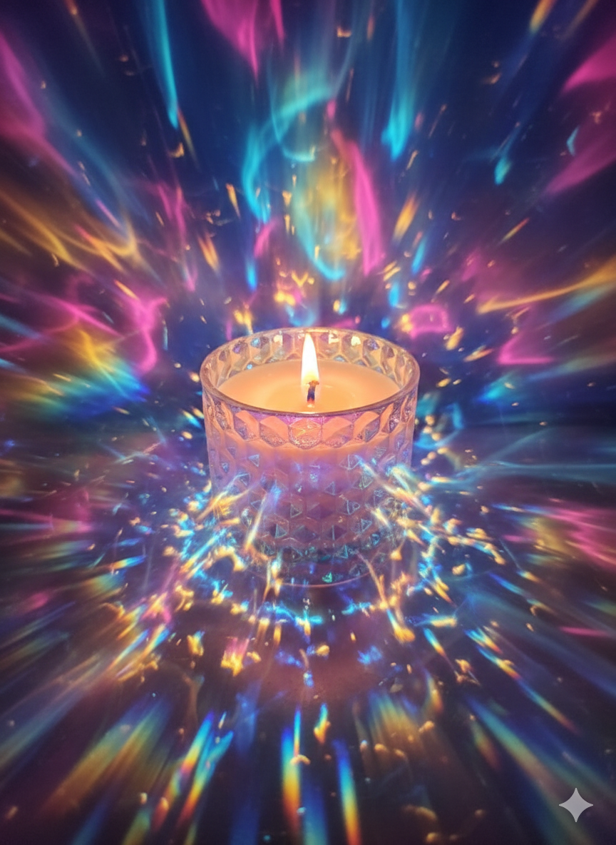 Iridescent Candle