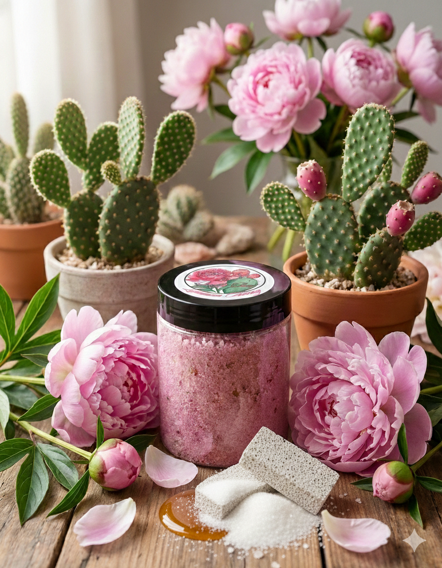 Pink Peony & Prickly Pear ( Body Scrub)